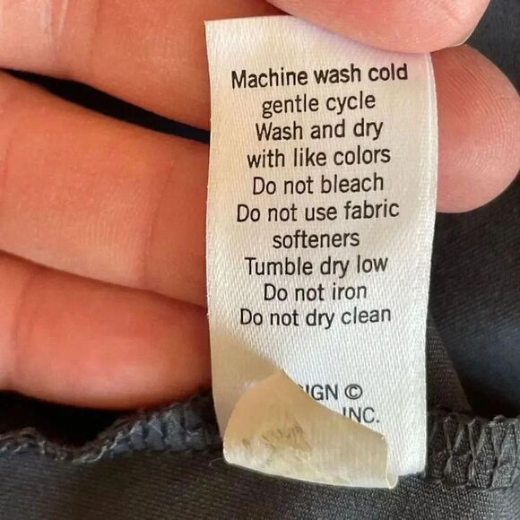 Athleta Women s Tank Dress Wicking  Charcoal Draped Thick Fabric  SZ L #1625 - Picture 13 of 15